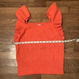 A New Day Orange Sweater Tank (M)